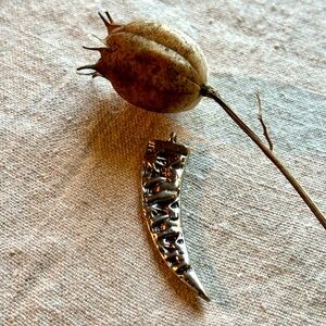 Tusk Pendant in Solid Sterling Silver